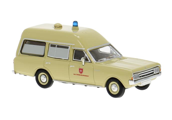 Brekina 20673 Opel Rekord C KTW, 1968, Malteser