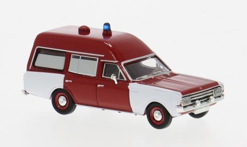 Brekina 20675 Opel Rekord C KTW der Feuerwehr