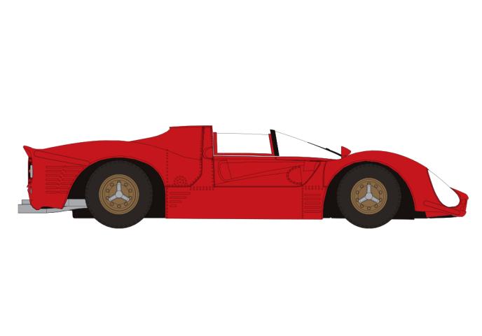 Brekina 22901 Ferrari 330 P3 Spyder, rot