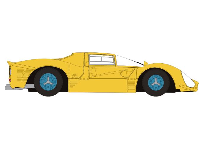 Brekina 22902 Ferrari 330 P3 Berlinetta, gelb