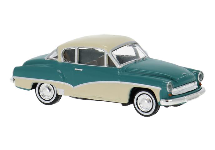 Brekina 27162 Wartburg 311 Coupe, grün/hellblau, 1959, 1:87