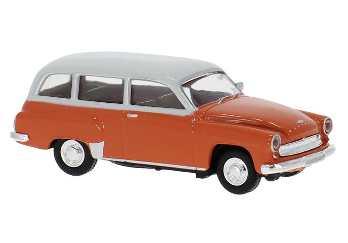 Brekina 27194 Wartburg 311 Kombi, dunkelorange/hellgrau, 1959