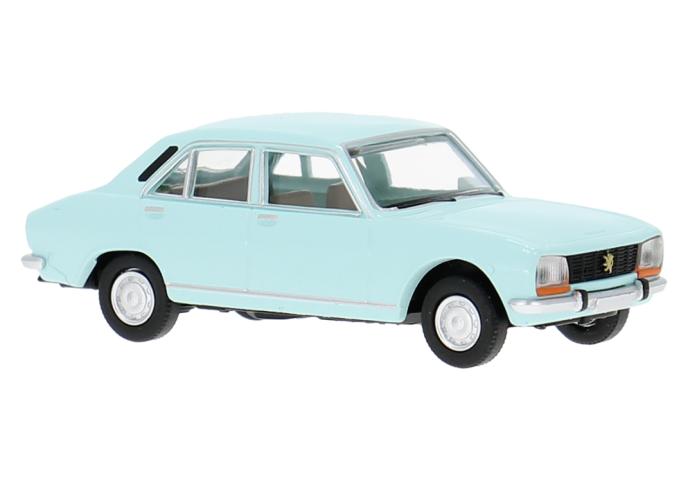Brekina 29125 Peugeot 504, hellblau, 1968
