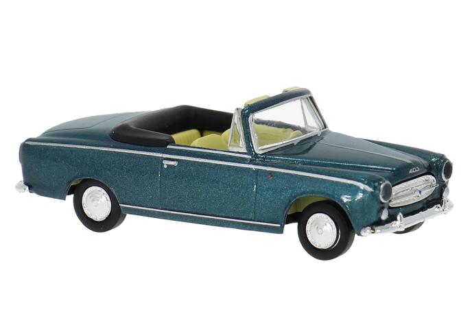 Brekina 29160 Brekina Drummer, Peugeot 403 Cabriolet, grün, 1956, 1:87