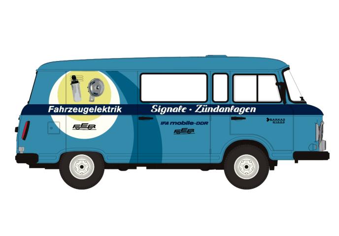 Brekina 30230 Barkas B 1000 Halbbus, 1980, IFA Fahrzeugelektrik