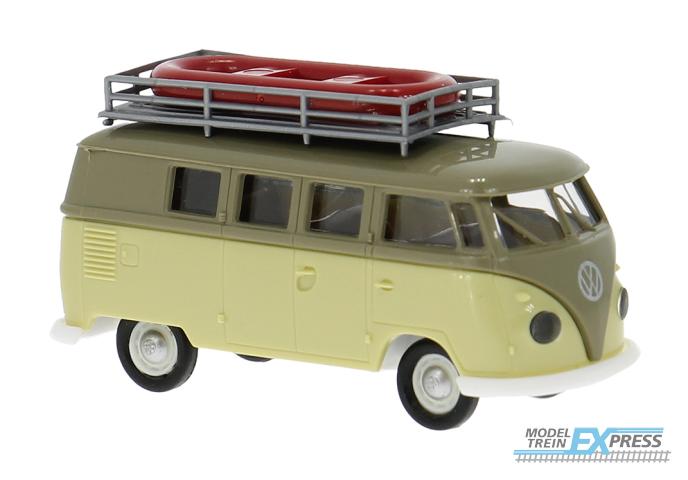 Brekina 31638 VW T1b Camper mit Dachträger/Boot