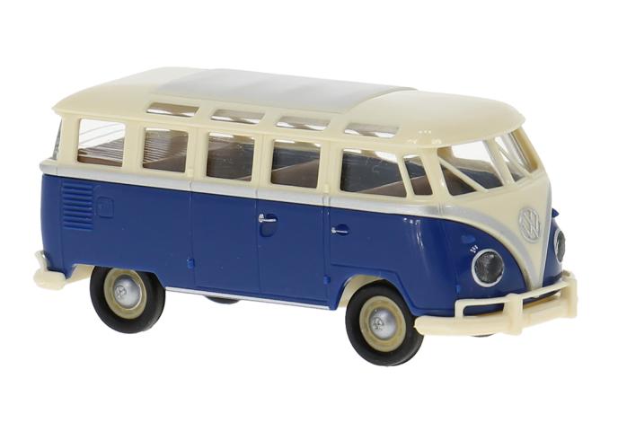 Brekina 31853 VW T1b Samba, hellbeige/blau, 1960, 1:87