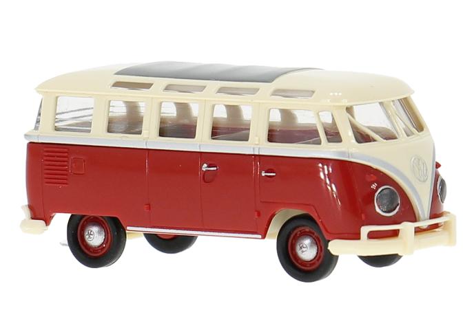 Brekina 31860 VW T1b Samba, hellbeige/rot, 1960