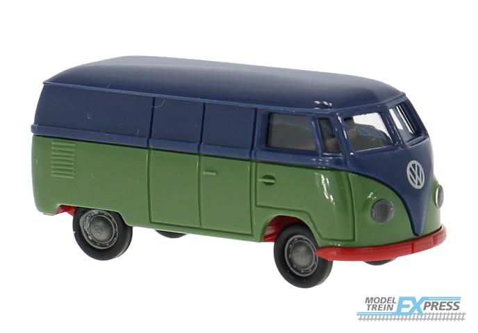 Brekina 32075 VW T1a Kasten, blau/grün -Economy-