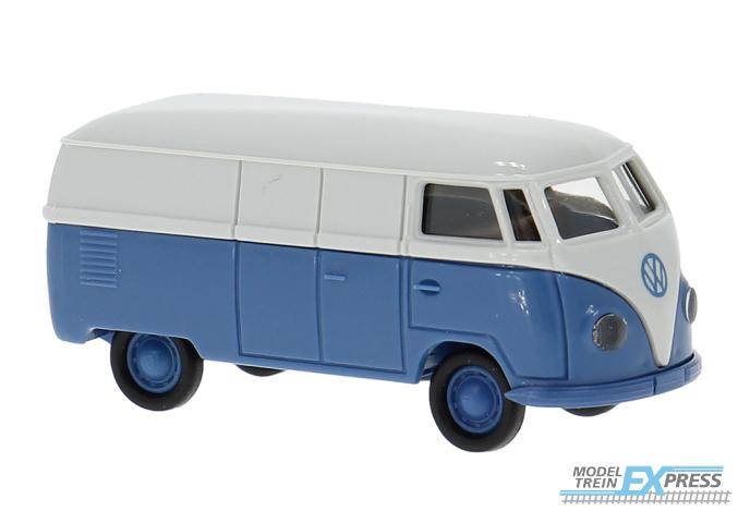Brekina 32076 VW T1a Kasten, grau/blau -Economy-