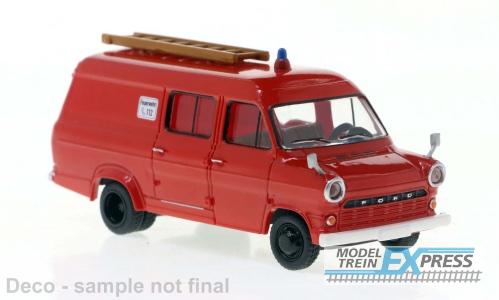 Brekina 34161 Ford Transit Mk.1 der Feuerwehr rot/weiß