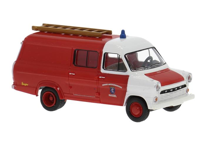 Brekina 34169 Ford Transit, 1970, Hessische Landesfeuerwehrschule, 1:87