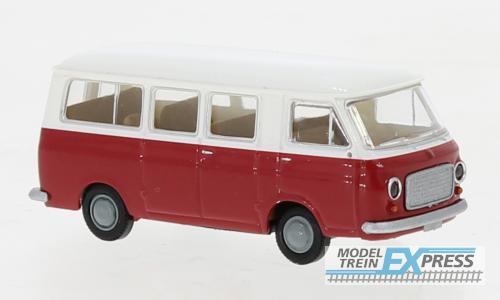 Brekina 34416 Fiat 238 Bus weiss, rot, 1966,