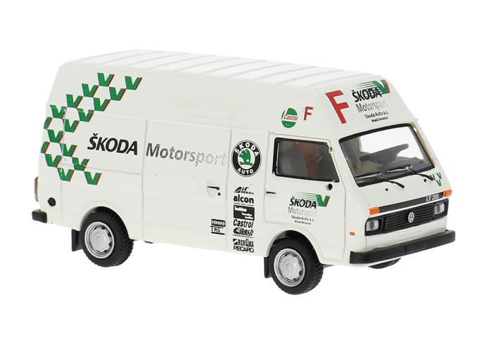 Brekina 34957 VW LT Hochraum-Kasten, 1985, Skoda Motorsport