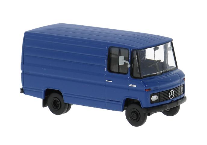 Brekina 36849 Mercedes L 406 D Kasten, blau, 1967