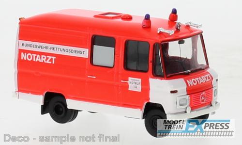 Brekina 36943 Mercedes L 508 RTW 1978, Rettungsdienst Bundeswehr Notarzt,