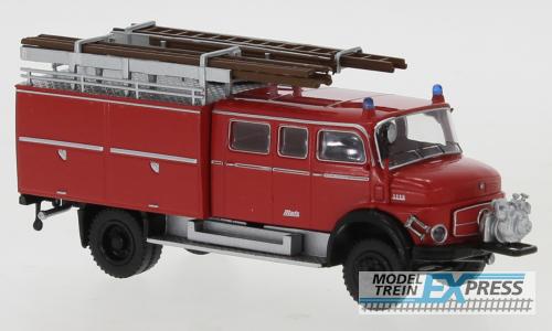 Brekina 47142 Mercedes LAF 1113 LF 16 mit Vorbaupumpe rot, schwarz, 1970,