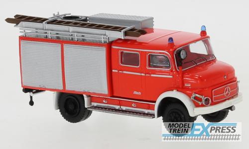 Brekina 47174 Mercedes LAF 1113 TLF 16 Aufbau Rolläden hellrot, weiss, 1972,
