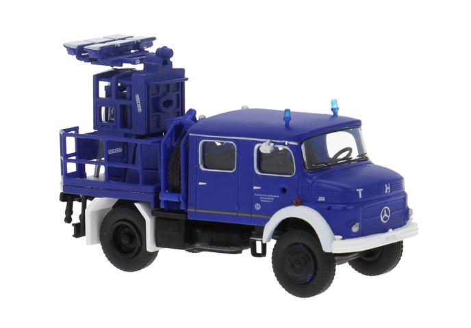 Brekina 47195 Mercedes LA 911 Lichtmastwagen, 1966, THW Stuttgart, 1:87