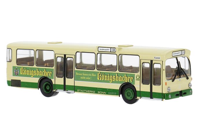 Brekina 50818 Mercedes O 305, 1972, Stadtwerke Bonn - Königsbacher