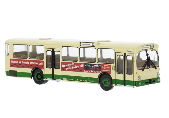Brekina 50820 Mercedes O 305, 1972, Stadtwerke Bonn - Schmalzgräber