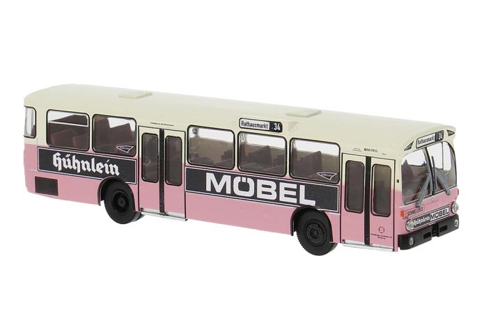 Brekina 50835 Mercedes O 305, 1972, HHA Schnellbus - Hühnlein Möbel