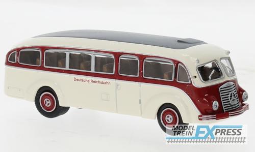 Brekina 52433 Mercedes LO 3500 rot, weiss, 1936, Deutsche Reichsbahn,
