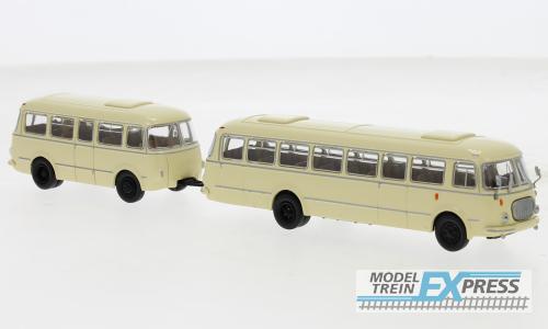 Brekina 58271 JZS Jelcz 043 Bus mit PA 01 beige, 1964,