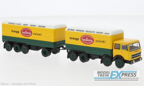Brekina 58542 Fiat 691 Millepiedi Kofferzug 1970, Galbani,