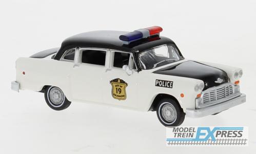 Brekina 58941 Checker Cab Police Car 1974, Kalamazoo Police Department,