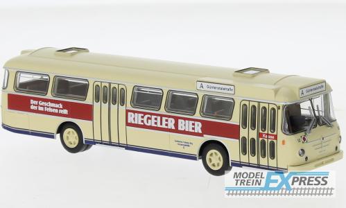 Brekina 59377 Büssing Senator 12 D 1962, Freiburg - Riegeler Bier,