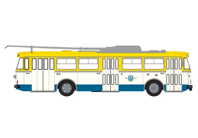 Brekina 61357 Skoda 9 TR, 1962, Ostrava, 1:87