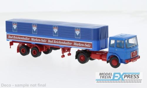 Brekina 78158 MAN F7 Pritsche/Plane--Sattelzug aus Bad Reichenhall