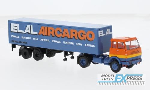 Brekina 82258 Henschel F161 Pritsche/Plane-SZ "ELAL-Aircargo" von van Swieten