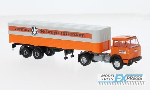 Brekina 82260 Henschel F 161 Sattelzug  "Vermey de Bruyn", Plane grau