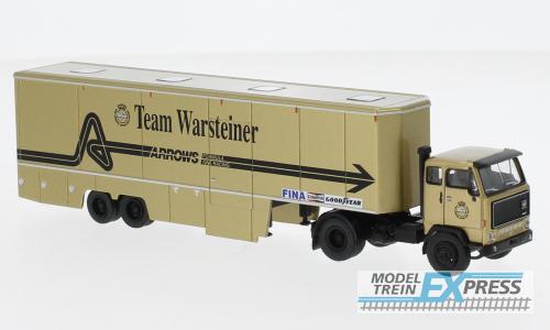 Brekina 85680 Volvo F89 des Arrows-Formel1-Teams "Warsteiner"