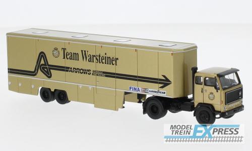 Brekina 85680 Volvo F 89 Renntransport-SZ 1973, Team Warsteiner Arrows,