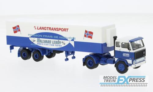 Brekina 85684 Volvo F 89 Koffer-SZ 1972, Langtransport - Hallvard Leröy,