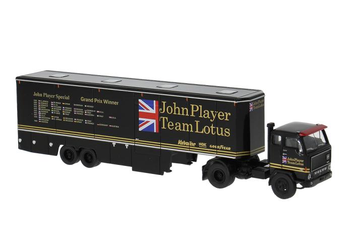 Brekina 85689 Volvo F 89 Renntransport-SZ, 1973, John Player Team Lotus
