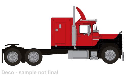 Brekina 85804 Mack RS 700, schwarz/rot, 1966