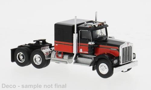 Brekina 86250 Kenworth W900 Sattelzugmaschine, schwarz/rot