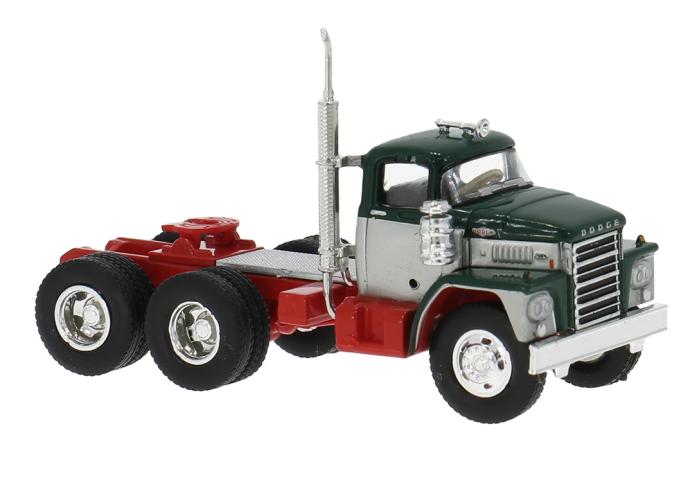 Brekina 86303 Dodge LCF CT 900, dunkelgrün/silber, 1960, 1:87