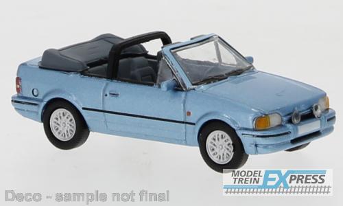 Brekina 870158 Ford Escort IV Cabriolet metallic hellblau, 1986,