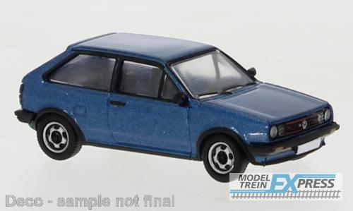 Brekina 870203 VW Polo II Coupe metallic blau, 1985,