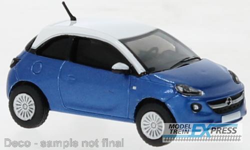 Brekina 870381 Opel Adam metallic blau, weiss, 2013,