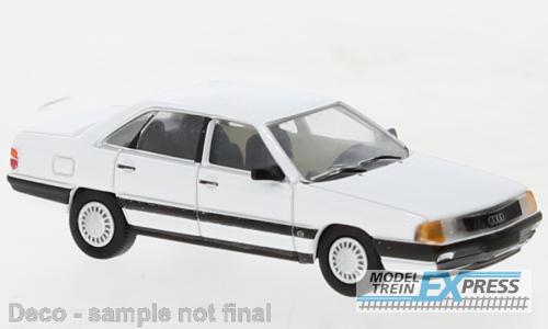 Brekina 870436 Audi 100 (C3) weiss, 1982,