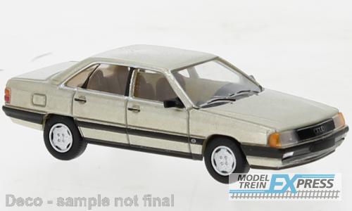 Brekina 870438 Audi 100 (C3) metallic beige, 1982,