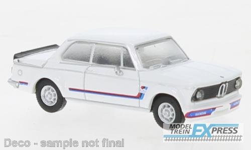 Brekina 870440 BMW 2002 turbo weiss, Dekor, 1973,