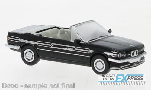 Brekina 870446 BMW Alpina C2 2,7 Cabriolet schwarz, Dekor, 1986,