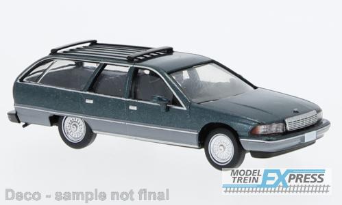 Brekina 870454 Chevrolet Caprice Station Wagon metallic dunkelgrün, 1991,